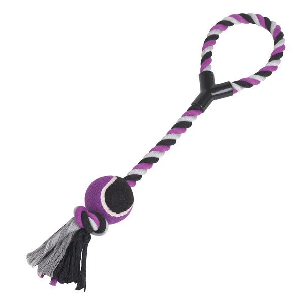 - Cat teasers selection- Cat teasers selectionZanies Tennis Toss Purple Rope Dog Toy