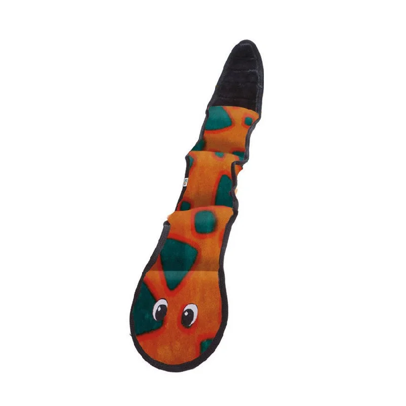 - Rabbit toy selection- Rabbit toy selectionOutward Hound Invincibles Orange Blue 3 Squeaker Snake