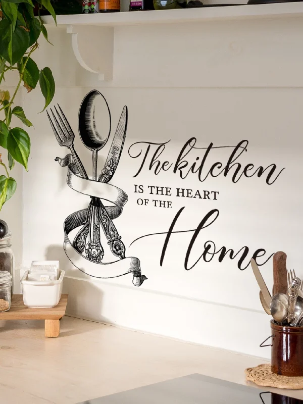 - Air box TSA certified check-in1pc European Style Floral Pattern Metal Cutlery Kitchen Quote Wall Sticker