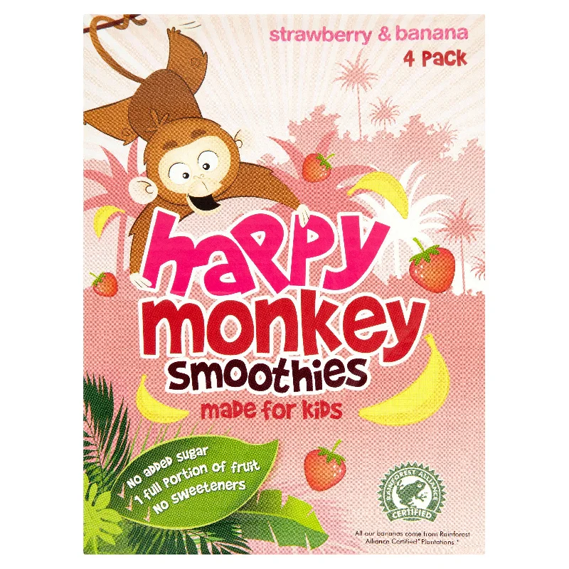 - Cat stress soothing sprayHappy Monkey Strawberry & Banana Kids Smoothie 4x180ml