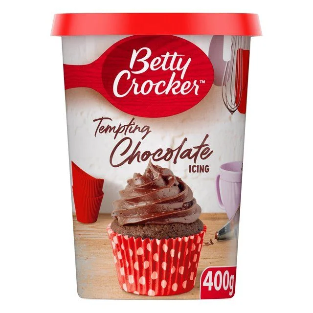  -Splash-proof food bowl AND Anti-choking slow food bowlBetty Crocker Tempting Chocolate Icing   400g