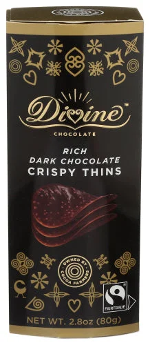 - Pet stroller can be taken on the planeDivine - Dark Chocolate Crispy Thins, 2.8 Oz (Pack of 12)