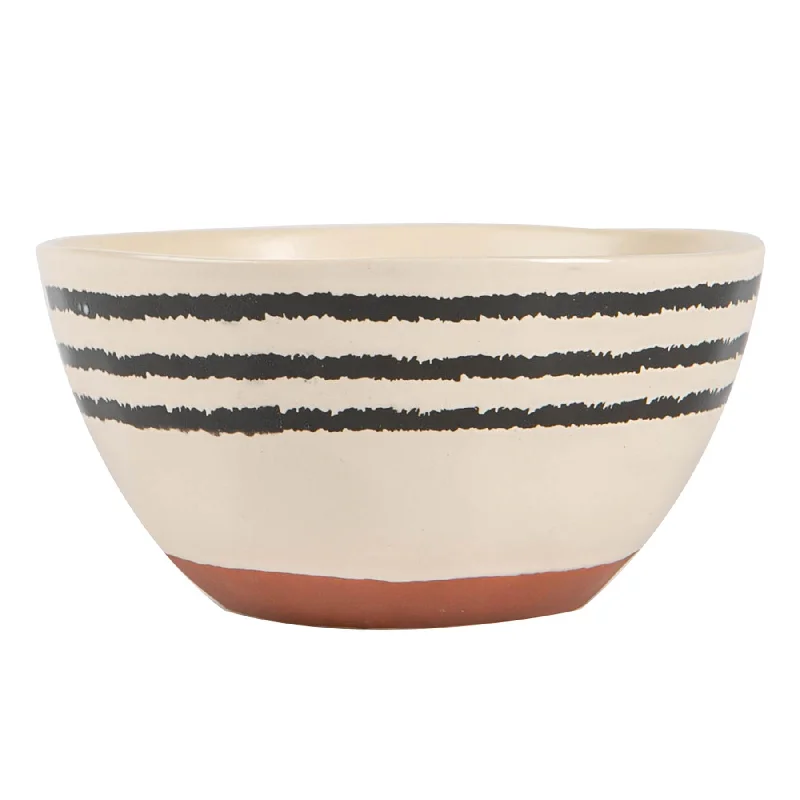  -Anti-scratch scratching board AND cat bed in one15cm Striped Rim Portuguese Stoneware Cereal Bowl - By Nicola Spring