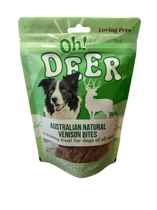  -High-fiber dog foodOh Deer - Venison Bites 150g