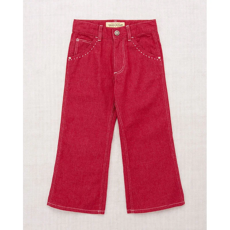  -Anti-scratch sofa protective coverMisha and Puff  Vintage Red Denim Slim Flared Jeans