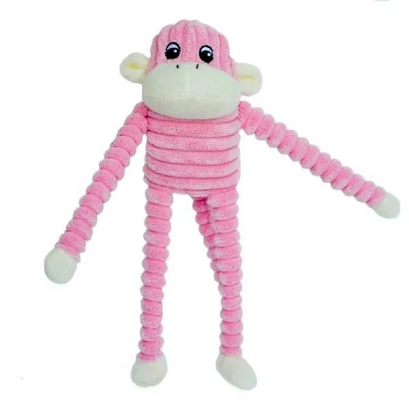 - Dog heart rate monitoring collarZippyPaws Pink Spencer Crinkle Monkey Small Plush Dog Toy