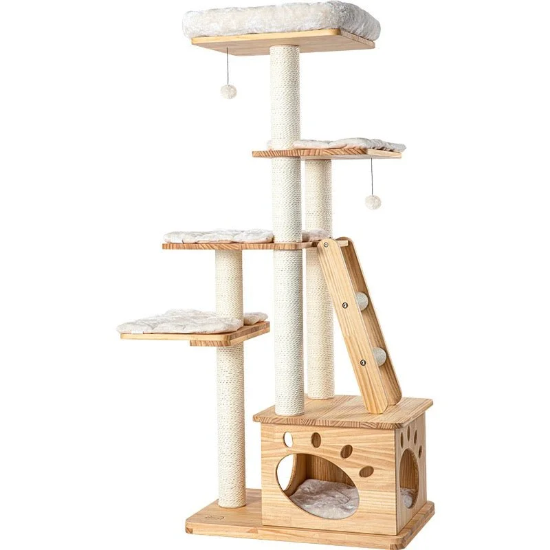 - Automatic temperature adjustment cat bedHONEYPOT CAT 151cm Solid Wood Cat Tree de180172