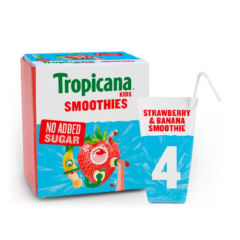 - ​​Christmas pet Christmas clothingTropicana Kids Strawberry & Banana Smoothie 4 x 150ml