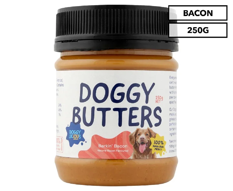 - Gastrointestinal conditioning dog foodDoggylicious Barkin Bacon Doggy Butter 250g