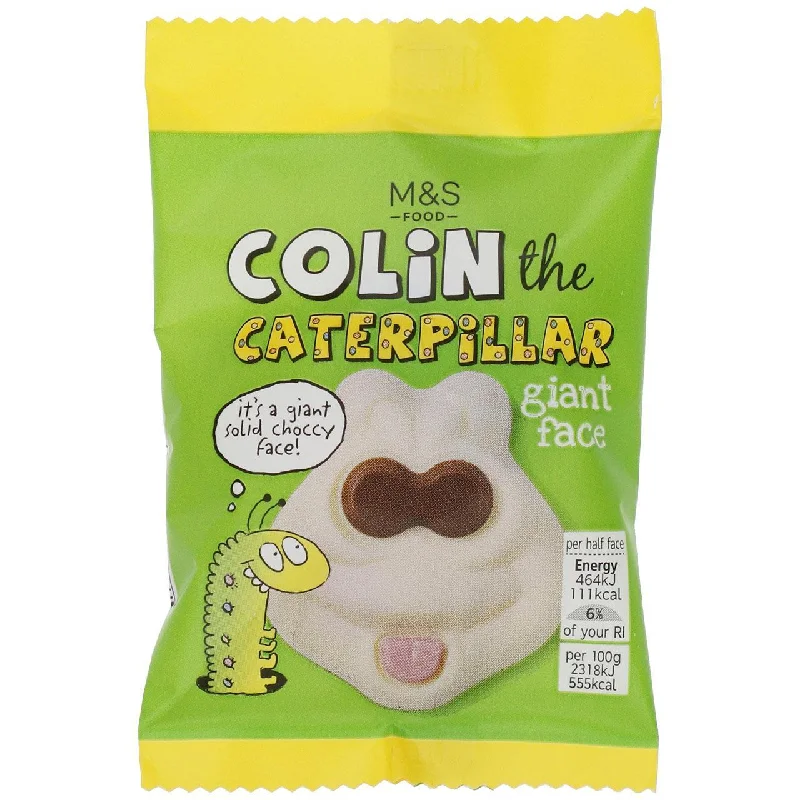 - Teething and chewing toys for puppiesM&S Colin the Caterpillar Giant Chocolate Face 40g