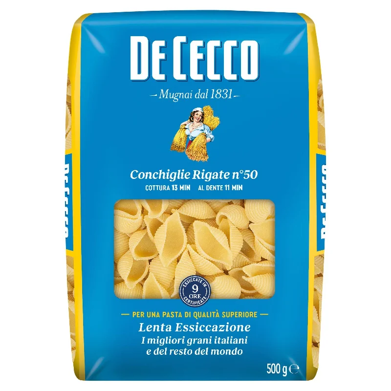 ---De Cecco Conchiglie Rigate Pasta 500g