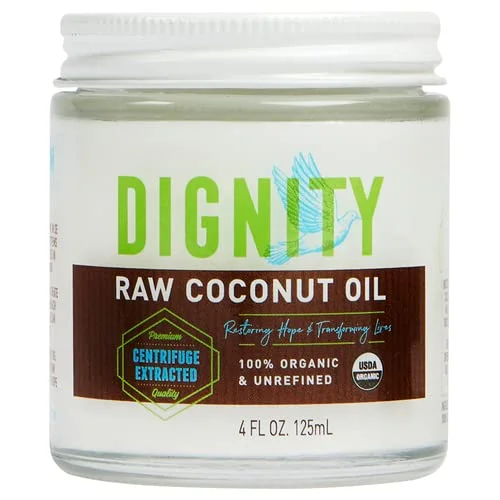 - Dog disposable foam shower gelDignity - Organic Raw Coconuts Oil Virgin, 4 Oz (Pack of 12)