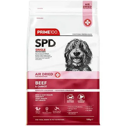 - The effect of dog food on hairPrime100 Single Protein Diet Air Dried Beef & Carrot Dry Dog Food 120g