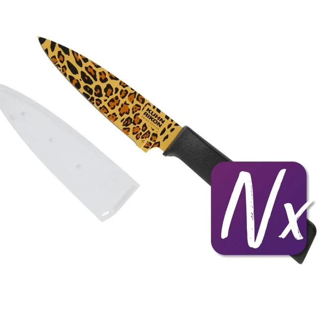 - Cat hair ball removal and hair removal creamKuhn Rikon Colori + Paring knife leopard