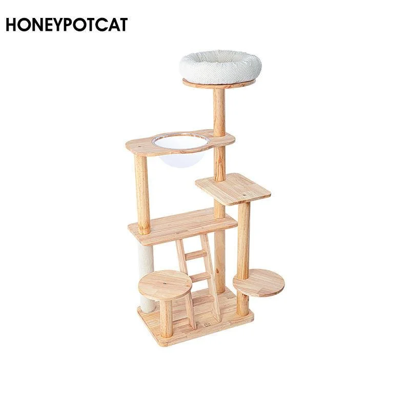 - Foldable and portable cat bagHONEYPOT CAT Solid Wood Cat Tree 210907pro