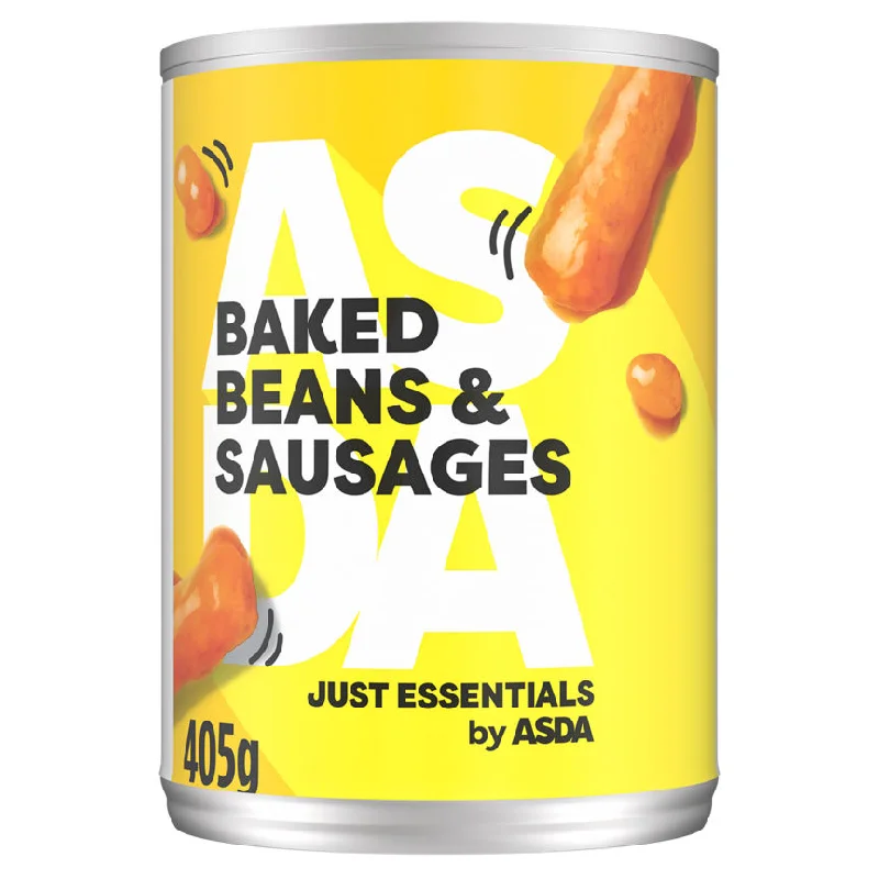 - Elderly dog ​​joint care mattressJUST ESSENTIALS by ASDA Baked Beans & Sausages