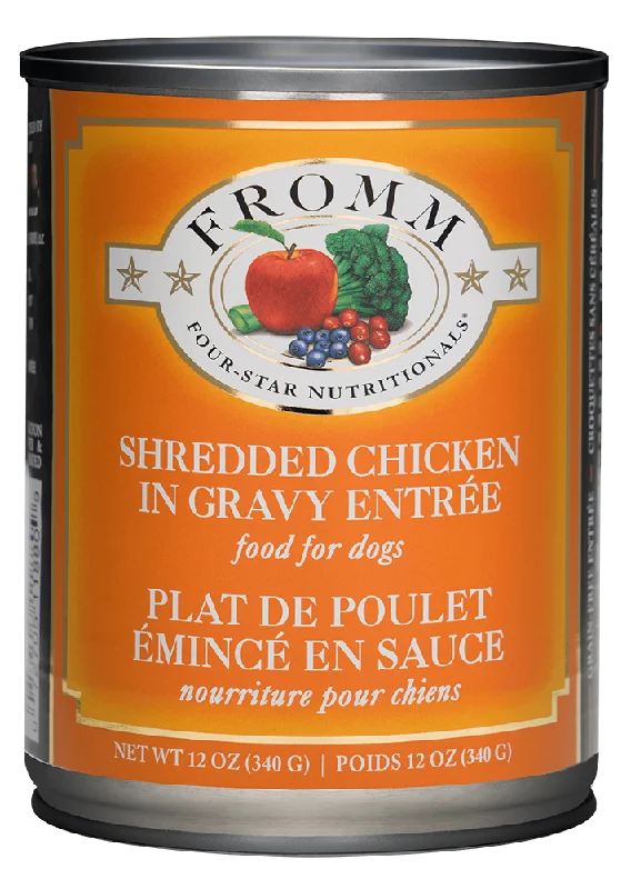 - ​​Christmas pet Christmas clothingFour-Star Nutritionals Shredded Chicken in Gravy Entree Wet Dog Food - 12 oz. Can