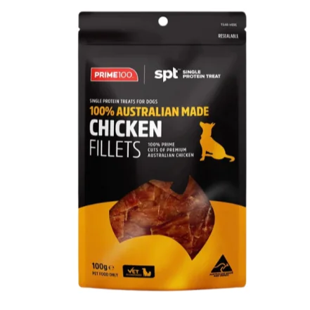 - Dog food recommendations for multi-dog householdsPRIME100 SPT Chicken Fillet Dog Treats 100g