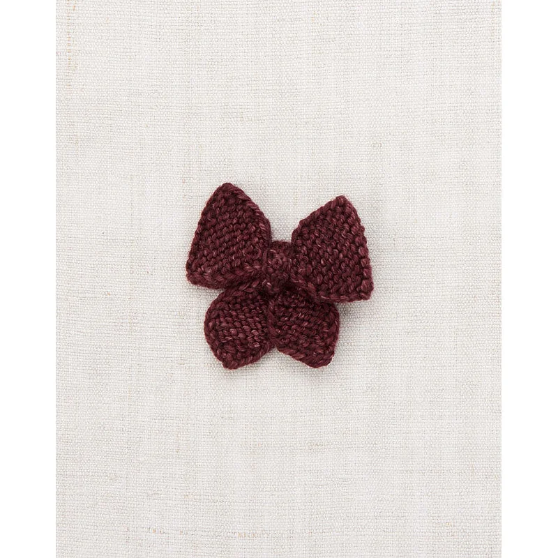 - Organic cotton dog bibsMisha and Puff  Fig Medium Puff Bow