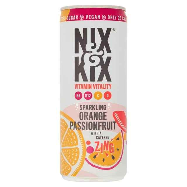 ---Nix & Kix Vitamin Vitality Orange & Passionfruit   250ml