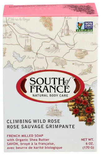 ---South Of France - Soap Bar Wild Rose, 6 Oz - Pack of 1