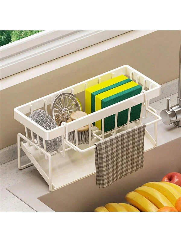 - Car dog seat beltKitchen Sink Dishwashing Rack, Stainless Steel Wire Sponge Holder, Dishwashing Squeegee, Sponge And Drain Rack For Kitchen Sink