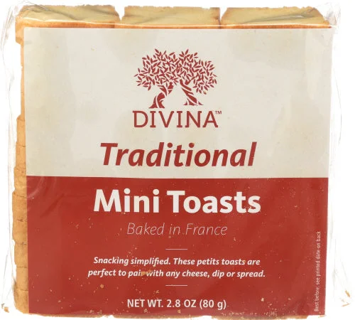 ---Divina - Traditional Toasts Mini, 2.82 Oz (Pack Of 24)