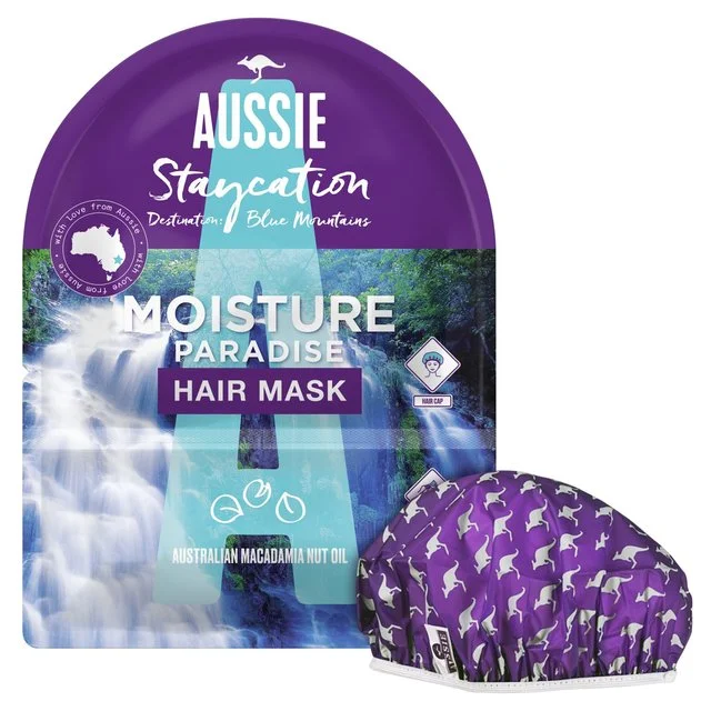 - ​​Christmas pet Christmas clothingAussie Staycation Hair Mask & Cap Moisture Paradise 20ml