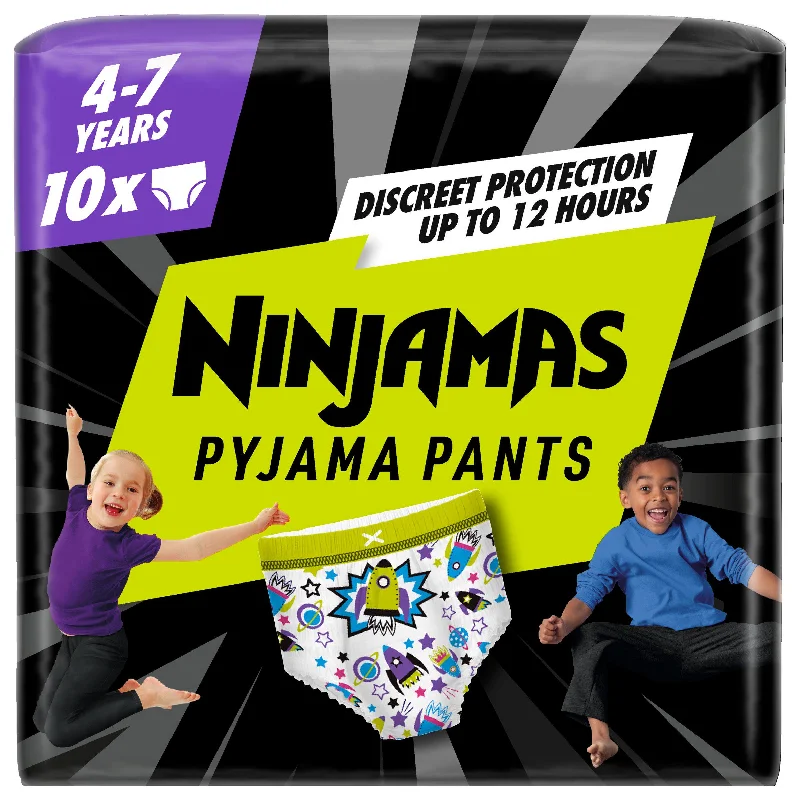 ---Pampers Ninjamas Pyjama Pants Boys 4-7 Years x10