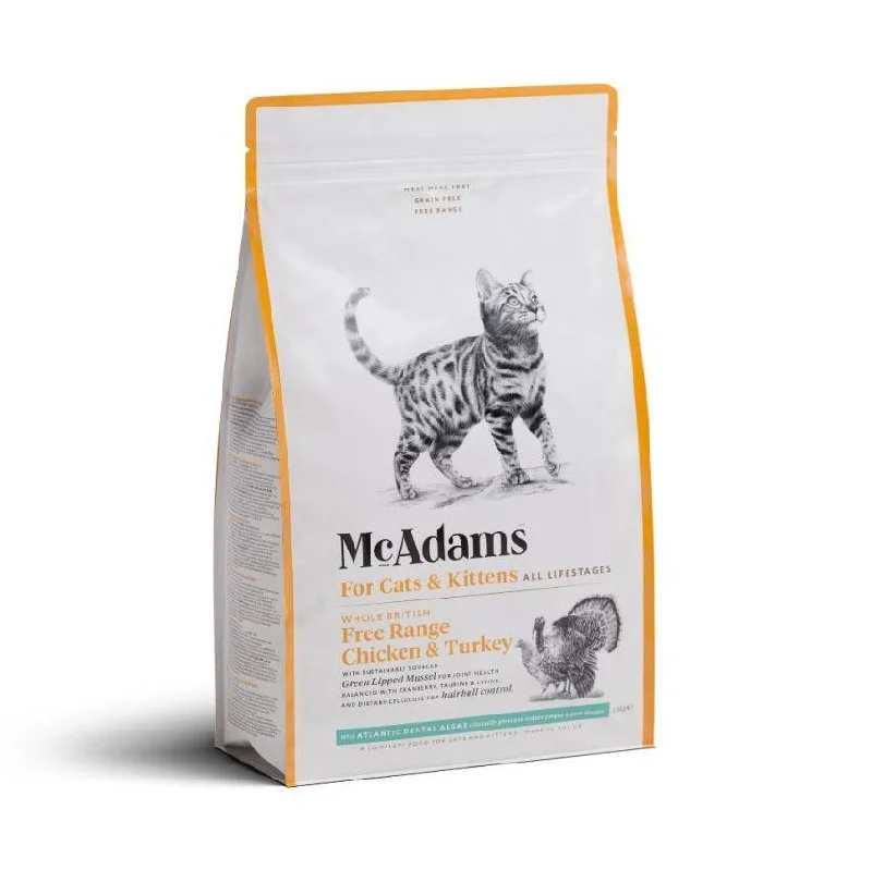 Pet ProductsMCADAMS Cats & Kittens Free Range Chicken & Turkey