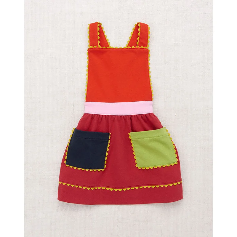  -Anti-slip claw protection raincoat FOR dogsMisha and Puff  Berry Colorblock Selma Pinafore