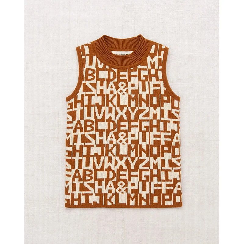 - Air box TSA certified check-inMisha and Puff  Acorn Alphabet Mock Neck Shell