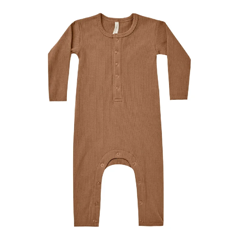 - Cat anti-jump window safety netQuincy Mae Cinnamon Ribbed Baby Jumpsuit