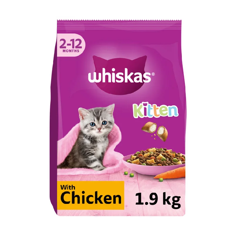    - Grain-free cat food recommendations  Whiskas Kitten Chicken Dry Cat Food