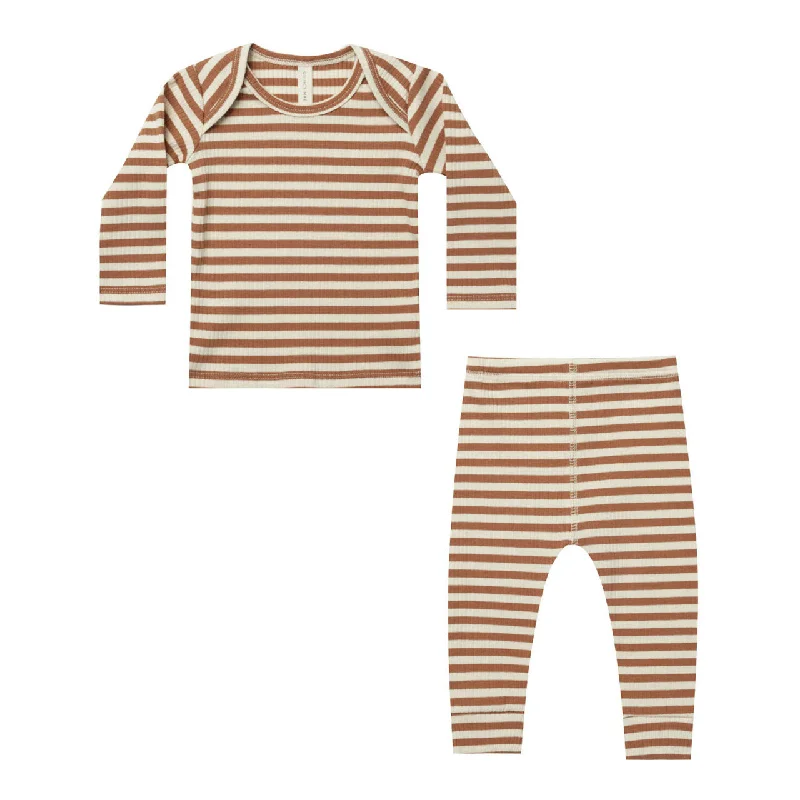 - Pregnant cat delivery room warming boxQuincy Mae Cinnamon Stripe Ribbed Tee And Legging Set