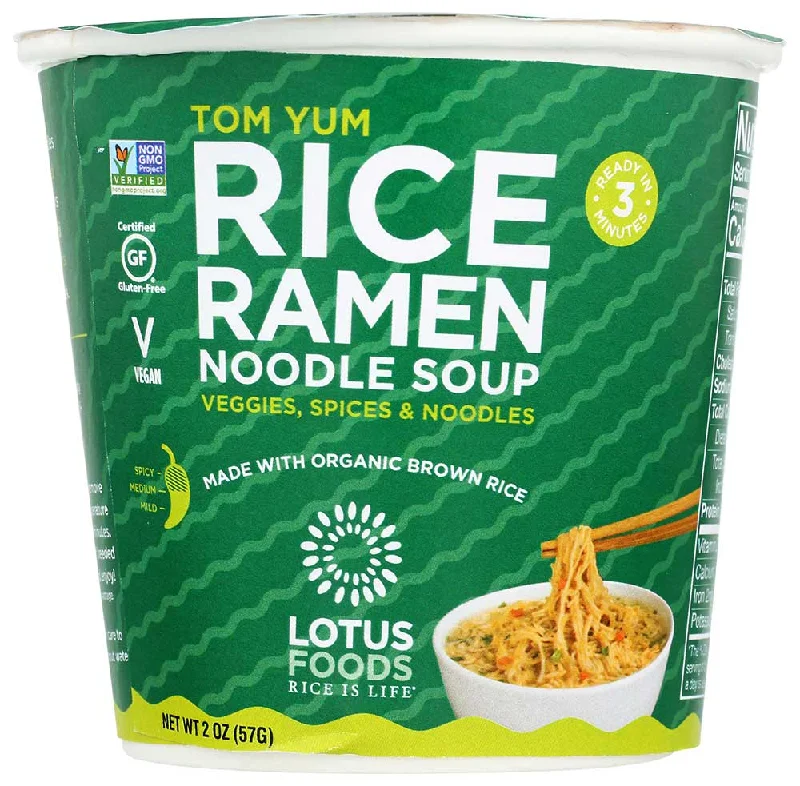 ---Lotus Foods - Brown Rice Organic Noodle Cup, 2 Oz - Pack of 6