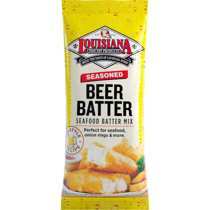 ---Louisiana Fish Fry - Beer Batter Mix, 8.5 Oz - Pack of 12