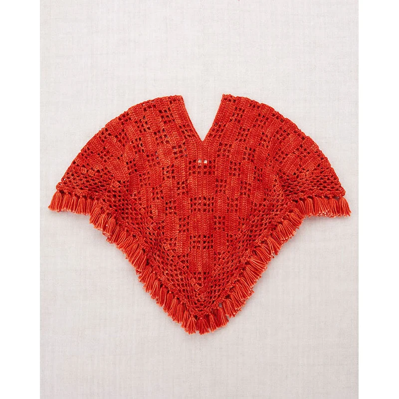 - Dog anti-slip matMisha and Puff  Red Flame Lattice Crochet Poncho