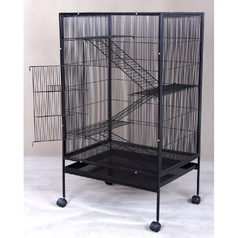 - Chinchilla cooling ice nest ceramic plateCYH Cage Black L 28" x W 21" x H 51"