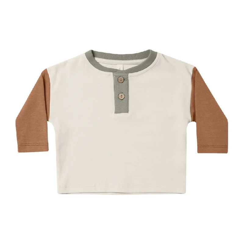 - Pet monitor with cameraQuincy Mae Color Block Long Sleeve Henley Tee