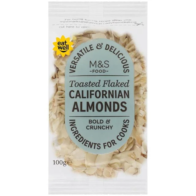 - Degradable pet feces bagM&S Toasted Flaked Californian Almonds   100g