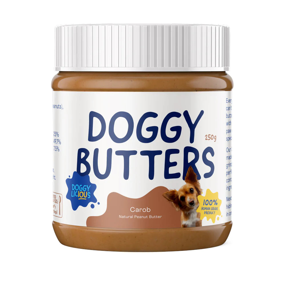 - Hypoallergenic dog foodDoggylicious Carob Doggy Butter