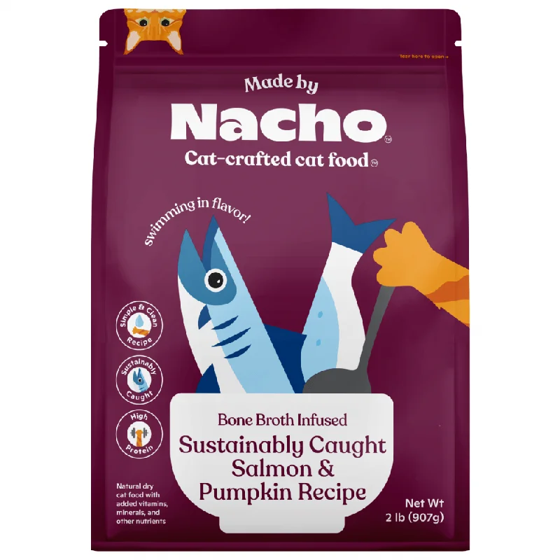 - Cat nail clippers with LED lightsMade By Nacho Bone Broth Infused Sustainably Caught Salmon & Pumpkin Recipe