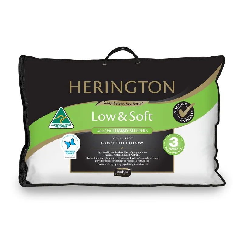 - Automatic temperature adjustment cat bedHerington Low Soft Pillow with Gusset