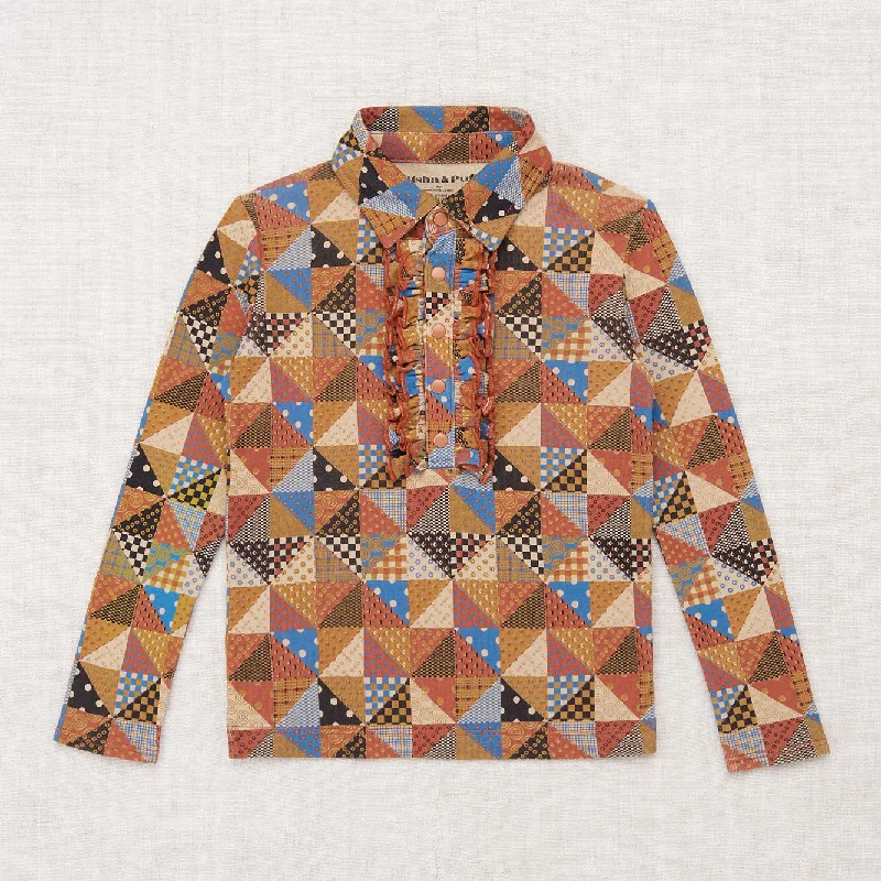 ---Misha and Puff Beau Shirt - Cinnamon Patchwork