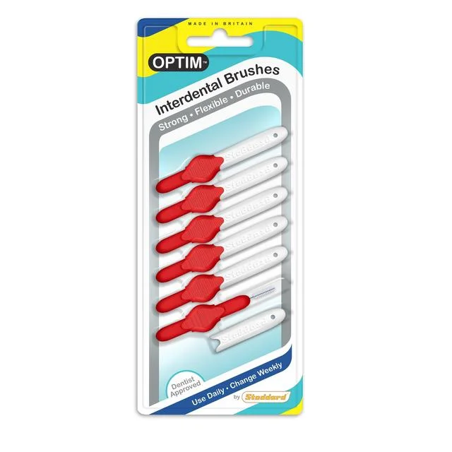 Pet ProductsOPTIM Interdental Brushes 0.5mm Red   6 per pack