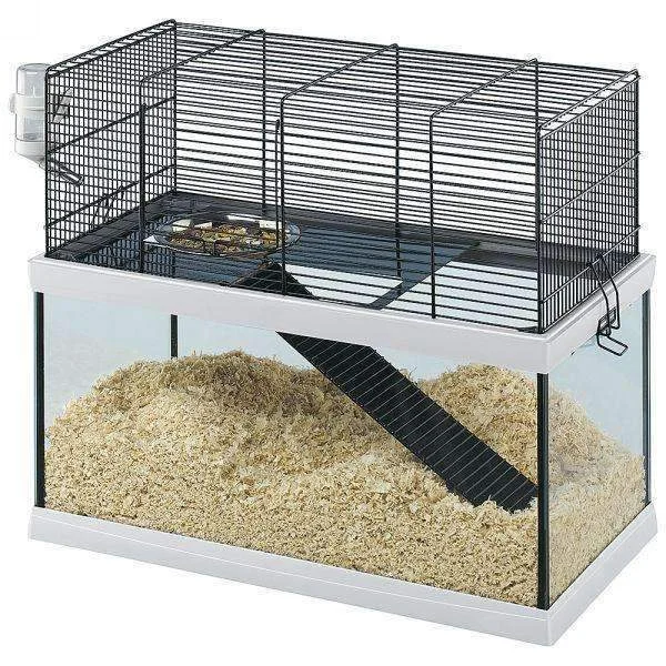  . **Pet mattress is waterproof and washable**Ferplast Gabry 50 Rodent,Gerbil,Mice cage, made of glass